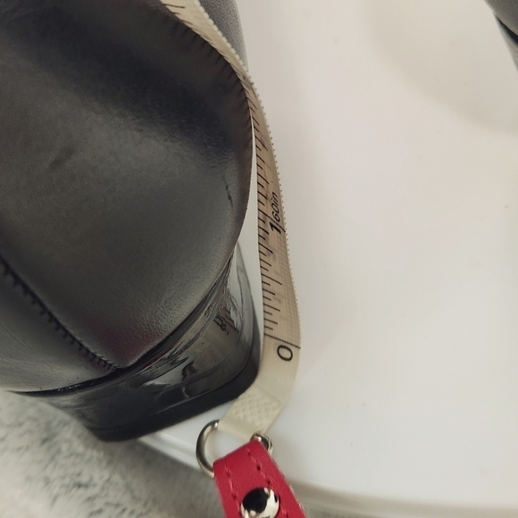 VINTAGE Magdesians Black Leather Block Heed Slip on Shoes Size: 8 - Picture 5 of 13